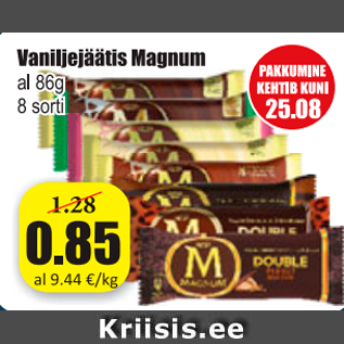 Allahindlus - Vaniljejäätis Magnum