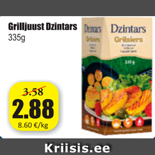 Allahindlus - Grilljuust Dzintars 335 g