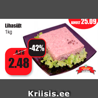 Allahindlus - Lihasült 1 kg