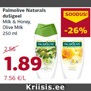 Allahindlus - Palmolive Naturals dušigeel