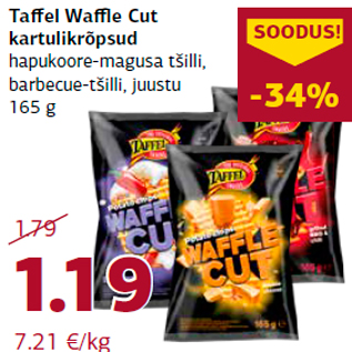 Allahindlus - Taffel Waffle Cut kartulikrõpsud