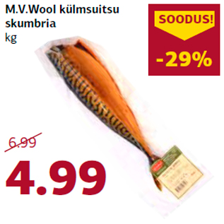 Allahindlus - M.V.Wool külmsuitsu skumbria kg