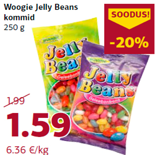 Allahindlus - Woogie Jelly Beans kommid 250 g