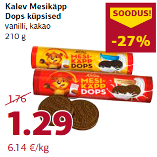 Allahindlus - Kalev Mesikäpp Dops küpsised