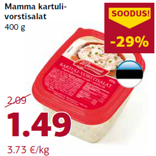 Allahindlus - Mamma kartulivorstisalat 400 g