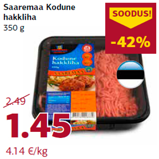 Allahindlus - Saaremaa Kodune hakkliha 350 g