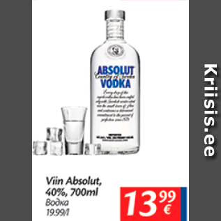 Allahindlus - Viin Absolut