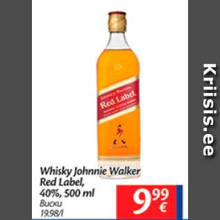 Allahindlus - Whisky Johnnie Walker Red Label