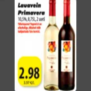 Allahindlus - Lauavein Primavera 10,5%, 0,75L,2 sorti