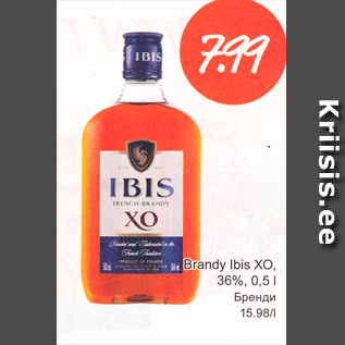 Allahindlus - Brandy Ibis XO