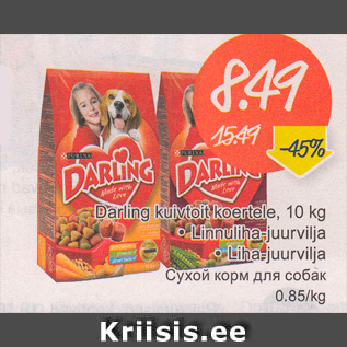 Allahindlus - Darling kuivtoit koertele, 10 kg