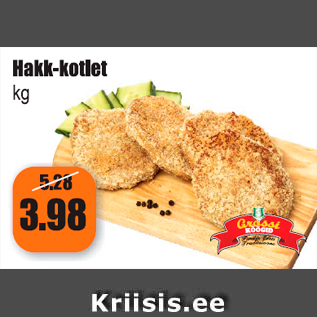 Allahindlus - Hakk-kotlet kg