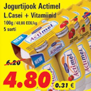 Allahindlus - Jogurtijook Actimel