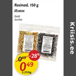 Allahindlus - Rosinad, 150 g