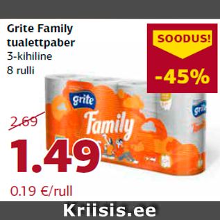 Allahindlus - Grite Family tualettpaber