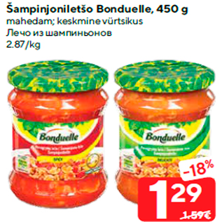 Allahindlus - Šampinjoniletšo Bonduelle, 450 g