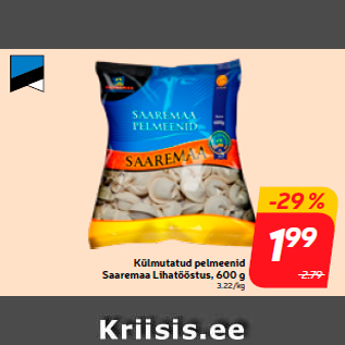 Allahindlus - Külmutatud pelmeenid Saaremaa Lihatööstus, 600 g