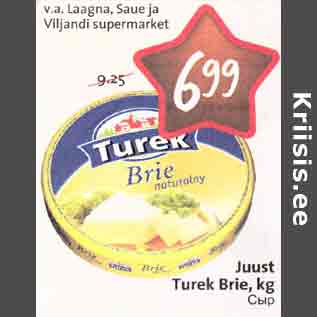 Allahindlus - Juust Turek Brie, kg