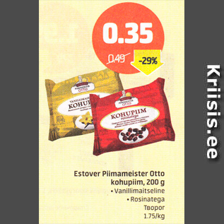 Allahindlus - Estover Piimameister Otto kohupiim, 200 g