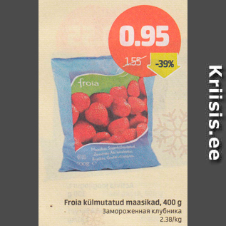 Allahindlus - Froia külmutatud maasikad, 400 g