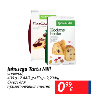 Allahindlus - Jahusegu Tartu Mill