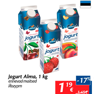 Allahindlus - Jogurt Alma, 1 kg