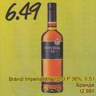 Allahindlus - Brändi Imperial-XII-V.-S.-O.P