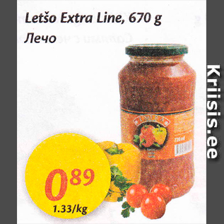 Allahindlus - Letšo Extra Line, 670 g