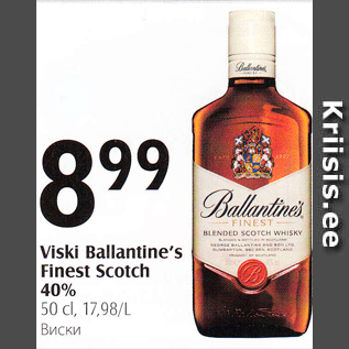 Allahindlus - Viski Ballantine´s Finest Scotch