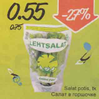 Allahindlus - Salat potis, tk