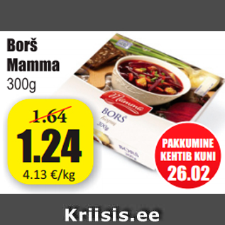 Allahindlus - Borš Mamma 300 g