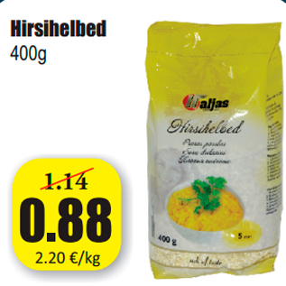 Allahindlus - Hirsihelbed 400g