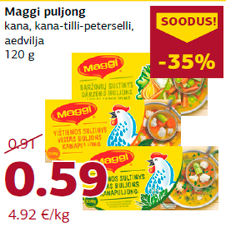 Allahindlus - Maggi puljong