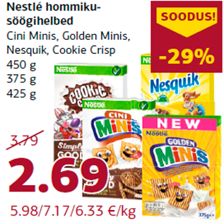 Allahindlus - Nestlé hommikusöögihelbed