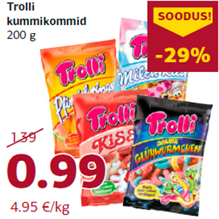 Allahindlus - Trolli kummikommid 200 g