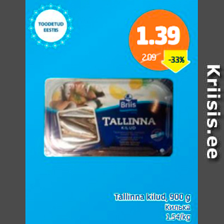 Allahindlus - Tallinna kilud, 900 g