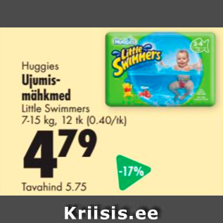 Allahindlus - Huggies Ujumis mähkmed