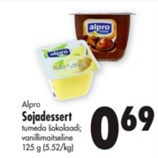 Allahindlus - Alpro Sojadessert