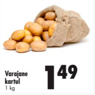 Allahindlus - Varajane kartul 1 kg