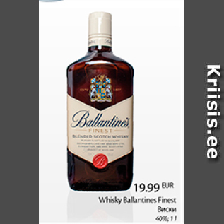 Allahindlus - Whisky Ballantines Finest