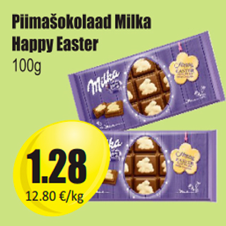 Allahindlus - Piimašokolaad Milka Happy Easter 100 g