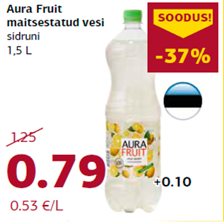 Allahindlus - Aura Fruit maitsestatud vesi