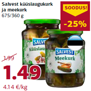 Allahindlus - Salvest küüslaugukurk ja meekurk