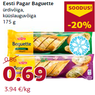 Allahindlus - Eesti Pagar Baguette