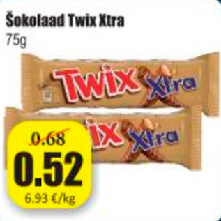 Allahindlus - Šokolaad Twix Xtra 75 g