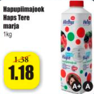 Allahindlus - Hapupiimajook Haps Tere marja 1 kg