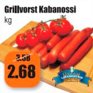 Allahindlus - Grillvorst Kabanossi kg