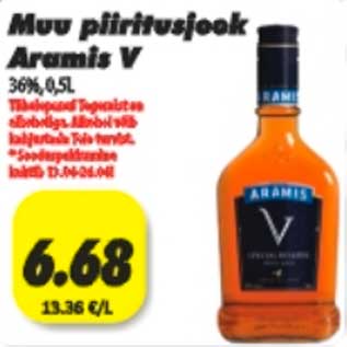 Allahindlus - Muu piiritusjook Aramis V 36%,0,5l