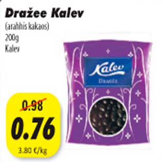 Allahindlus - Dražee Kalev (arahhis kakaos) 200g Kalev