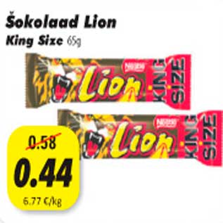 Allahindlus - Šokolaad Lion King Size 65g